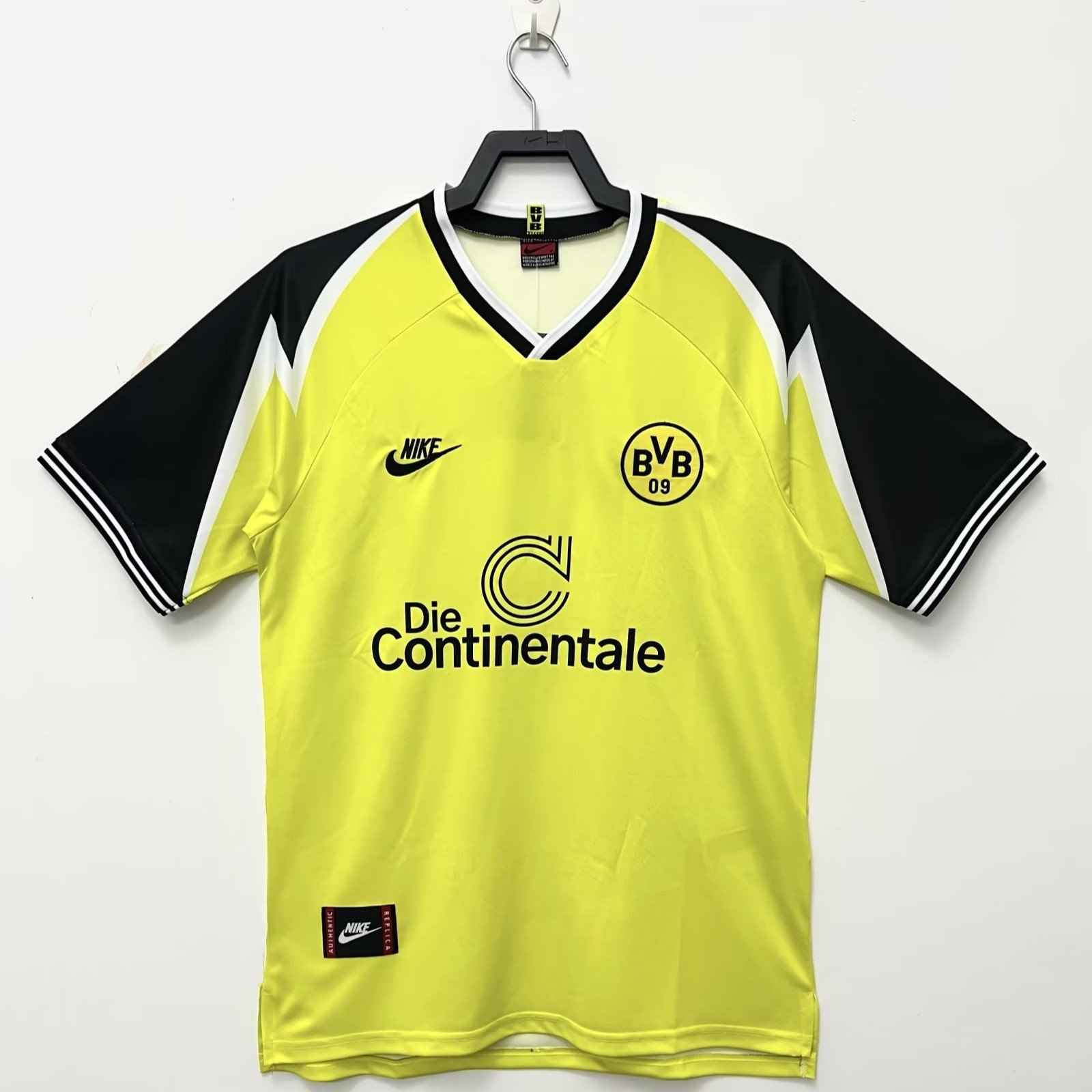 Borussia Dortmund 1995/96 Home Retro Men Jersey - Yellow