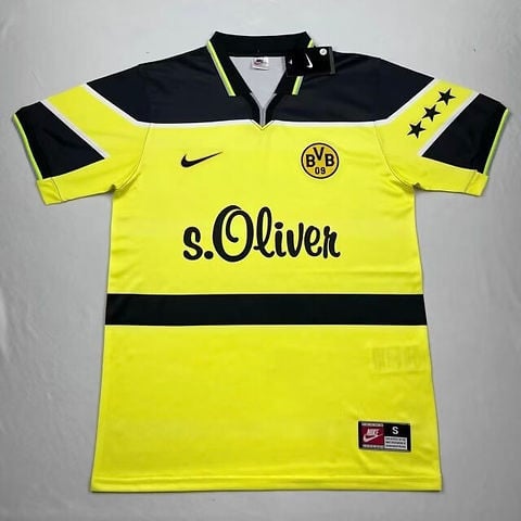 Borussia Dortmund 1997/98 Home Retro Men Jersey - Yellow