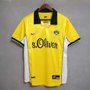 Borussia Dortmund 1998/2000 Home Retro Men Jersey - Yellow