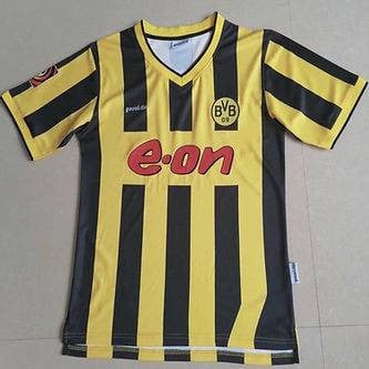 Borussia Dortmund 2000 Home Retro Men Jersey - Yellow