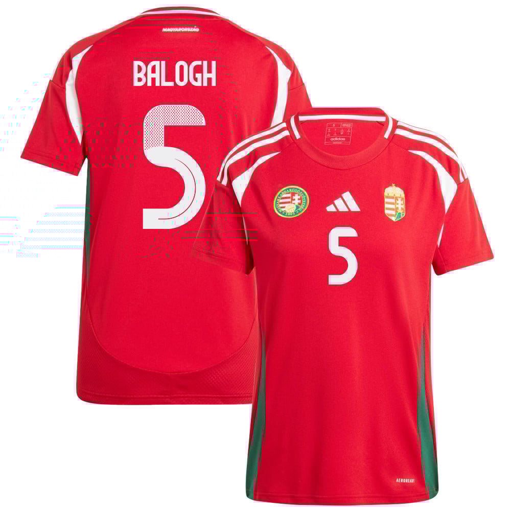 Botond Balogh 5 Hungary National Team 2024/25 Home WOMEN Jersey - Red