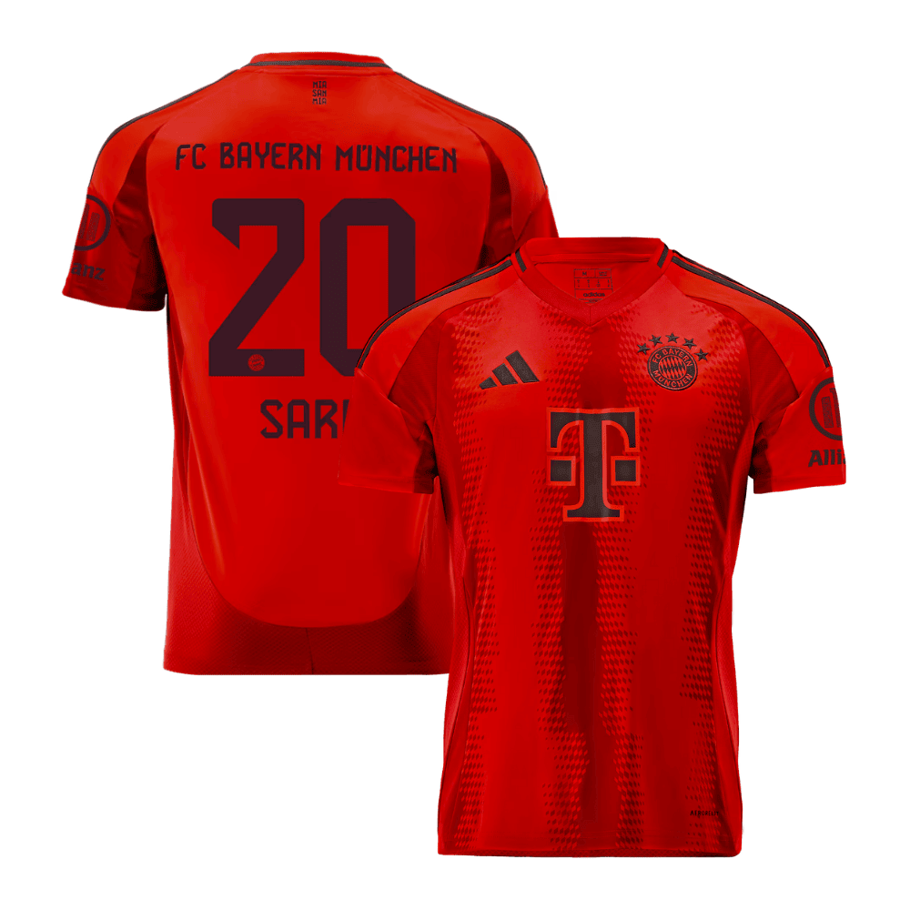 Bouna Sarr 20 Bayern Munich 2024/25 Home Men Jersey - Red