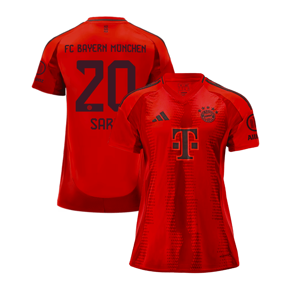 Bouna Sarr 20 Bayern Munich 2024/25 Home Women Jersey - Red
