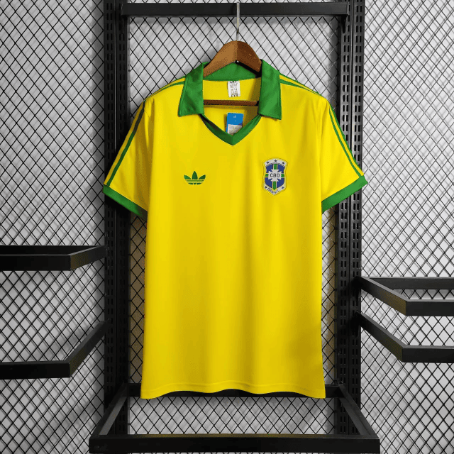 Brazil 1978/79 Home Retro Men Jersey - Yellow
