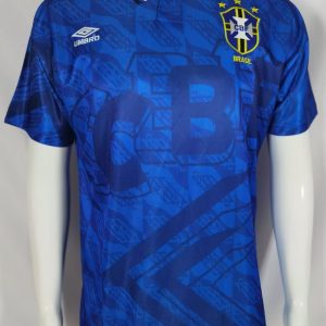 Brazil 1991/93 Away Retro Men Jersey - Blue
