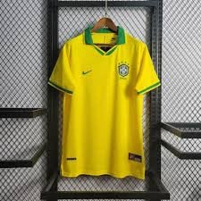 Brazil 1997/98 Home Retro Men Jersey - Yellow