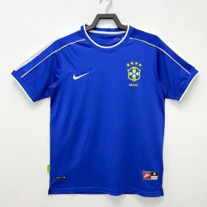 Brazil 1998 Away Retro Jersey - Men Blue
