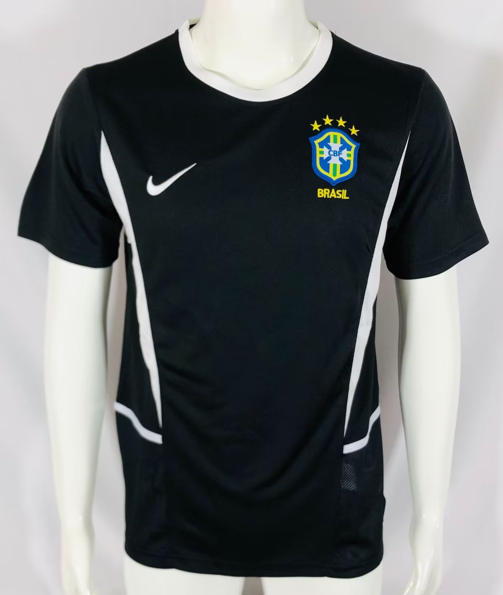 Brazil 2002 Goalkeeper Retro Men Jersey – Black