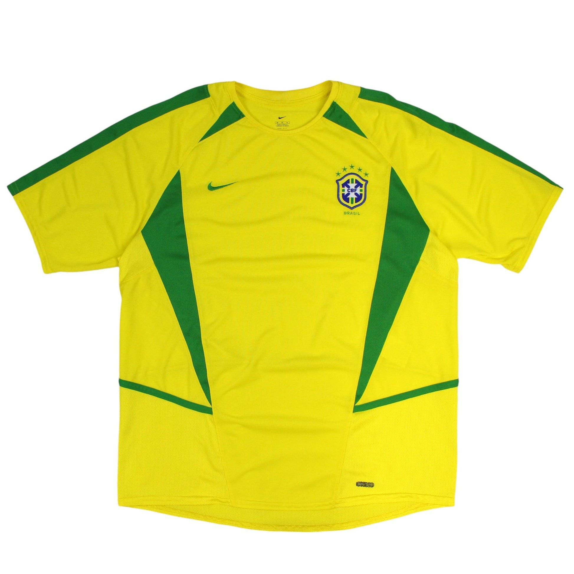 Brazil 2002/04 Home Retro Men Jersey - Yellow