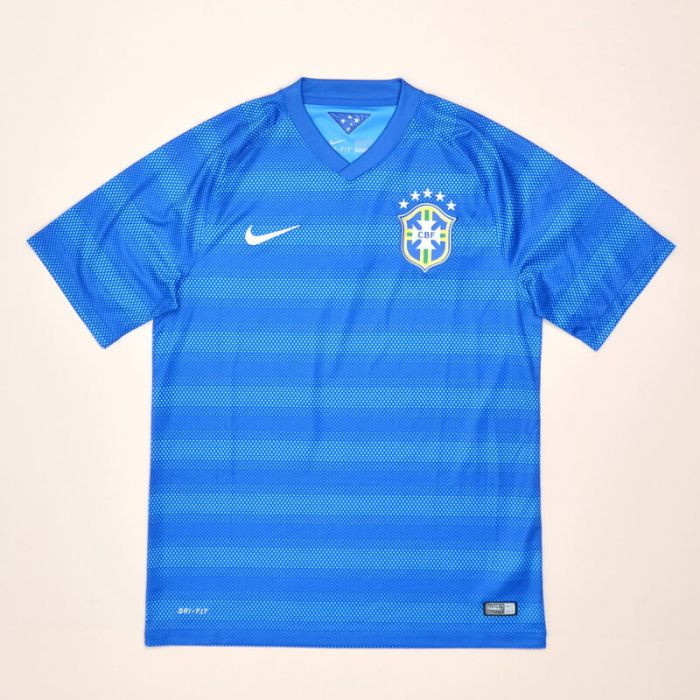 Brazil 2014/15 Away Retro Men Jersey - Blue