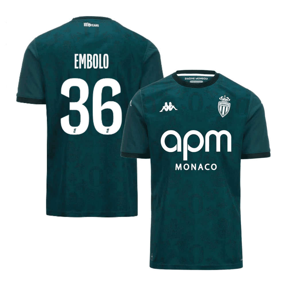 Breel Embolo 36 AS Monaco 2024/25 Away Men Jersey - Green