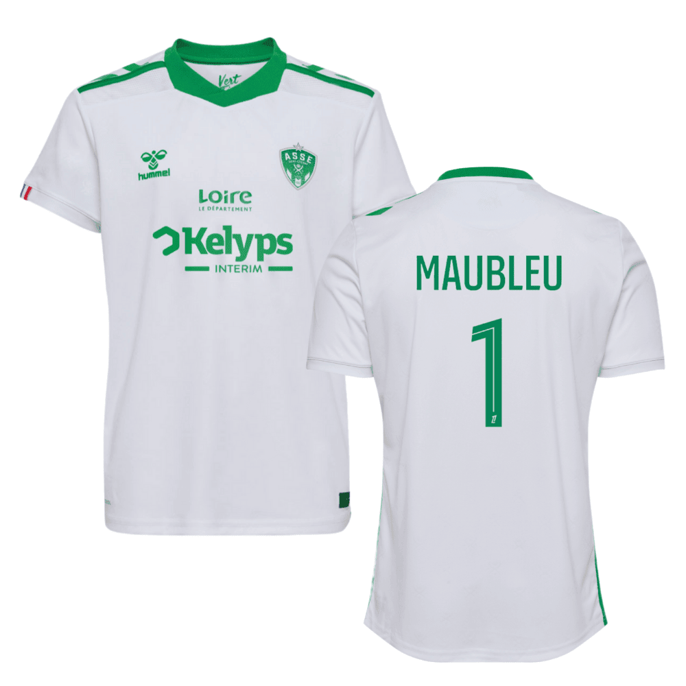 Brice Maubleu 1 AS Saint-Étienne 2024/25 Away Men Jersey - White