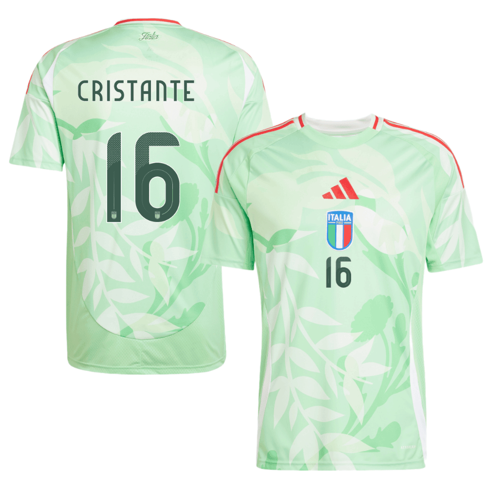 Bryan Cristante 16 Italy National Team 2025/26 Away Men Jersey - Green