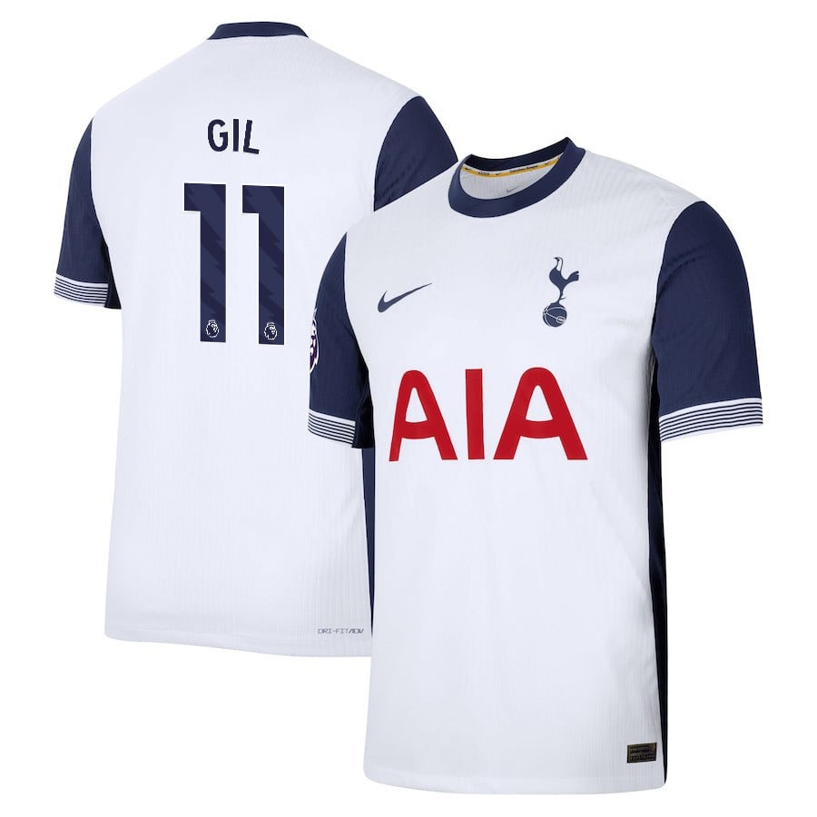 Bryan Gil 11 Tottenham Hotspur 2024/25 Home Men Jersey - White