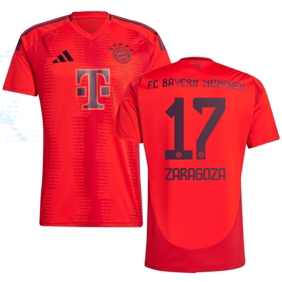 Bryan Zaragoza 17 Bayern Munich 2024/25 Home Jersey - Men, Red