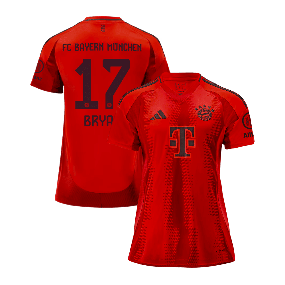Bryan Zaragoza 17 Bayern Munich 2024/25 Home Women Jersey - Red