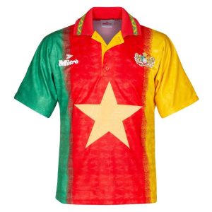 Cameron 1994/95 Home Retro Men Jersey - Green/Yellow/Red