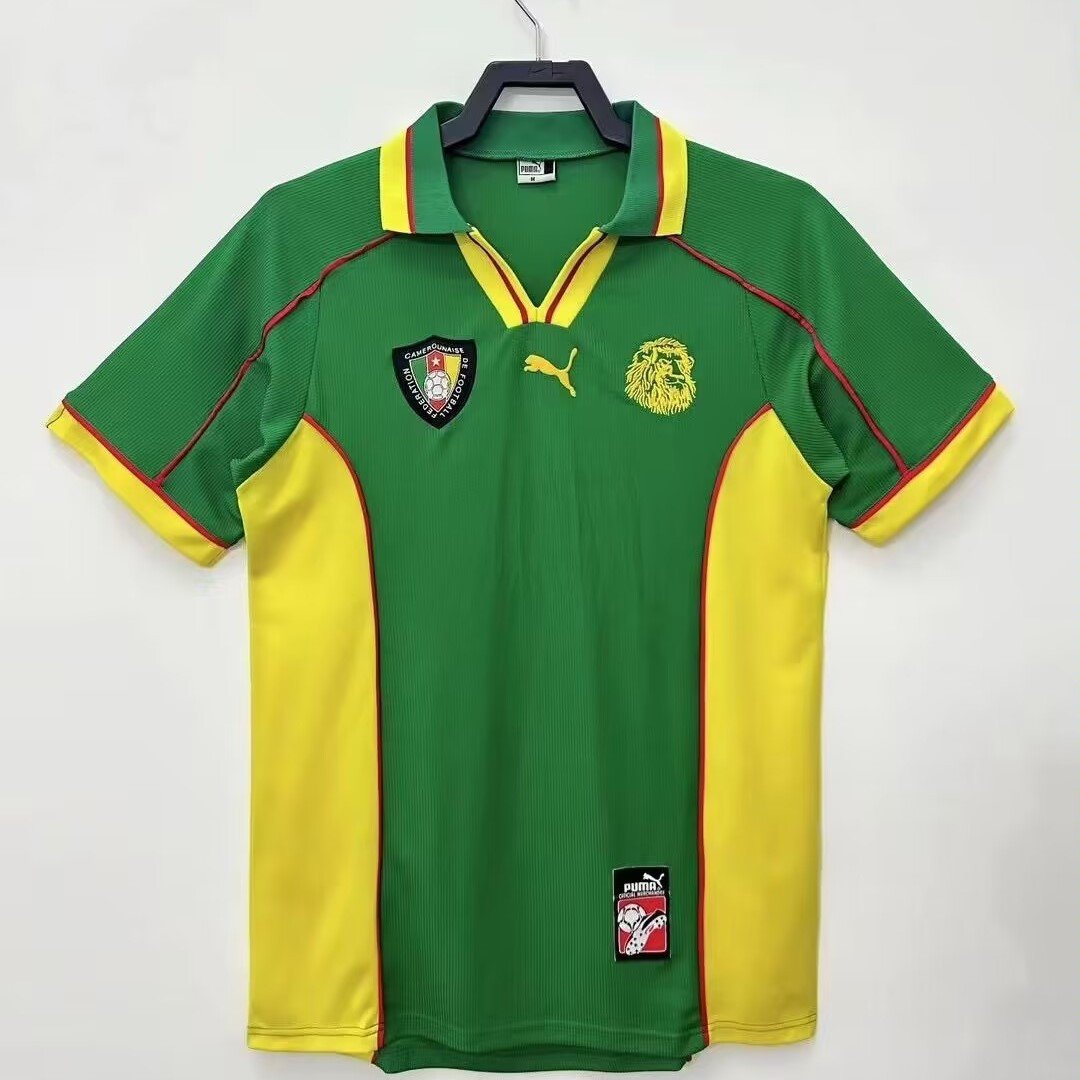 Cameroon 1998 Home Retro Men Jersey - Green