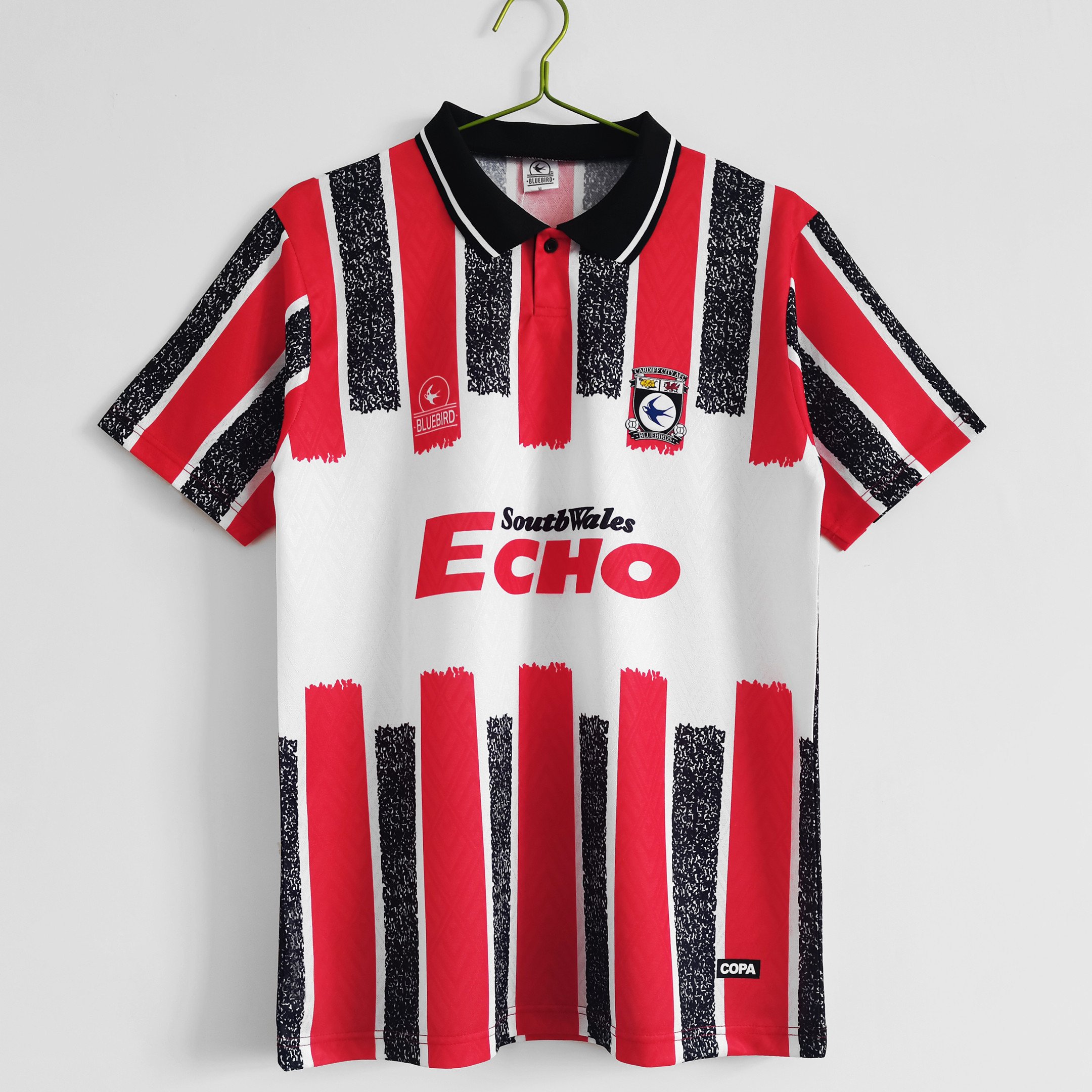 Cardiff City F.C. 1994/96 Away Retro Men Jersey - Red