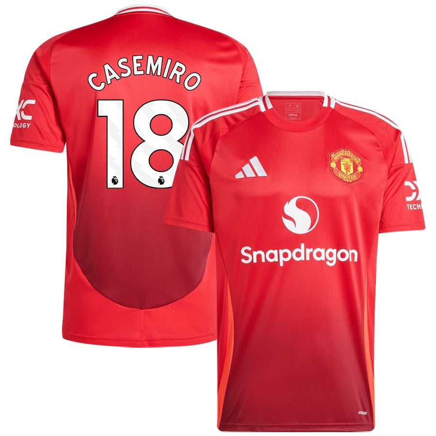 Casemiro 18 Manchester United 2024/25 Home Jersey - Men, Red