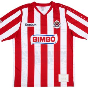 C.D. Guadalajara 2010/11 Home Retro Men Jersey - White/Red