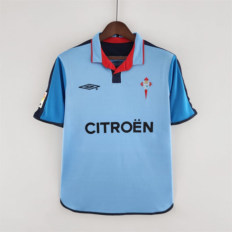 Celta de Vigo 2003/04 Home Retro Men Jersey - Blue