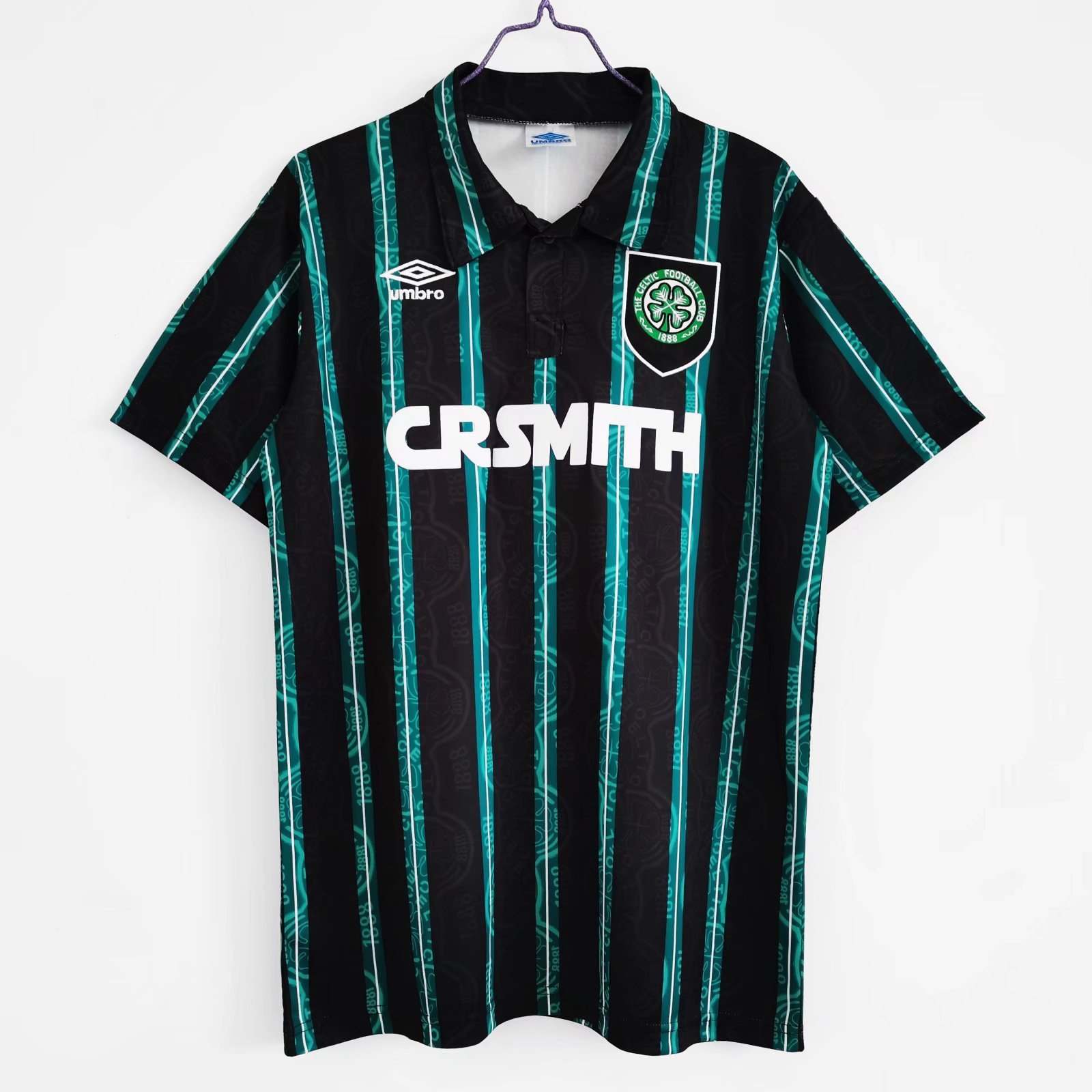 Celtic F.C. 1992/93 Away Retro Men Jersey - Black