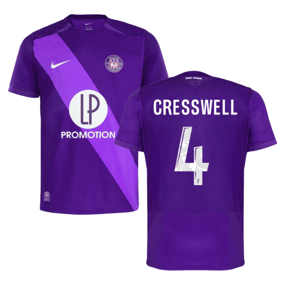 Charlie Cresswell 4 Toulouse FC 2024/25 Home Men Jersey - Purple