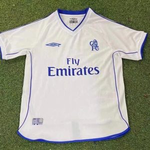 Chelsea 2001/03 Away Retro Men Jersey - White