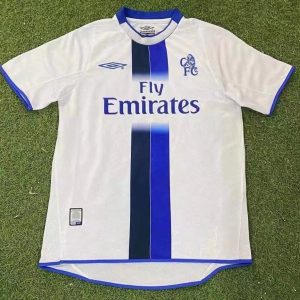 Chelsea 2004/05 Away Retro Men Jersey - White