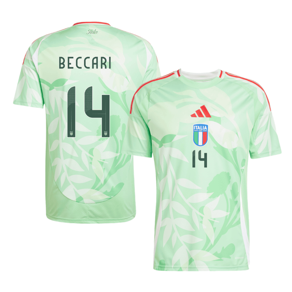 Chiara Beccari 14 Italy Women's National Team 2025/26 Away Men Jersey - Green