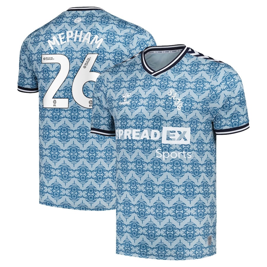 Chris Mepham 26 Sunderland A.F.C. 2024/25 Third Men Jersey - Dusty Blue