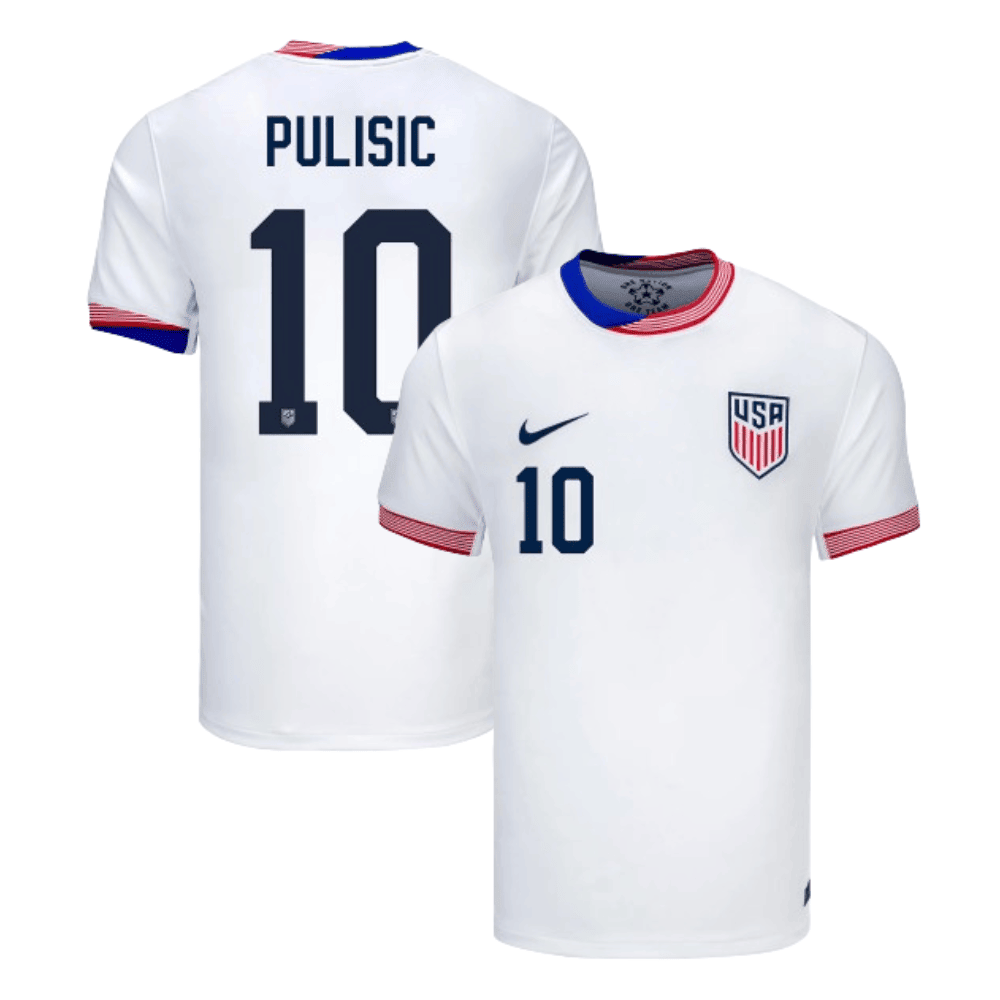 Christian Pulisic 10 USMNT 2024 American Classic Home Stadium Men Jersey - White