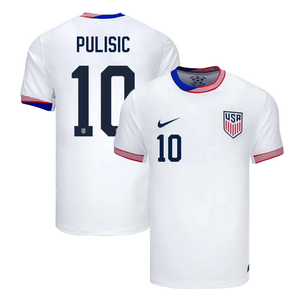 Christian Pulisic 10 USWNT 2024 American Classic Home Stadium Jersey - Men White
