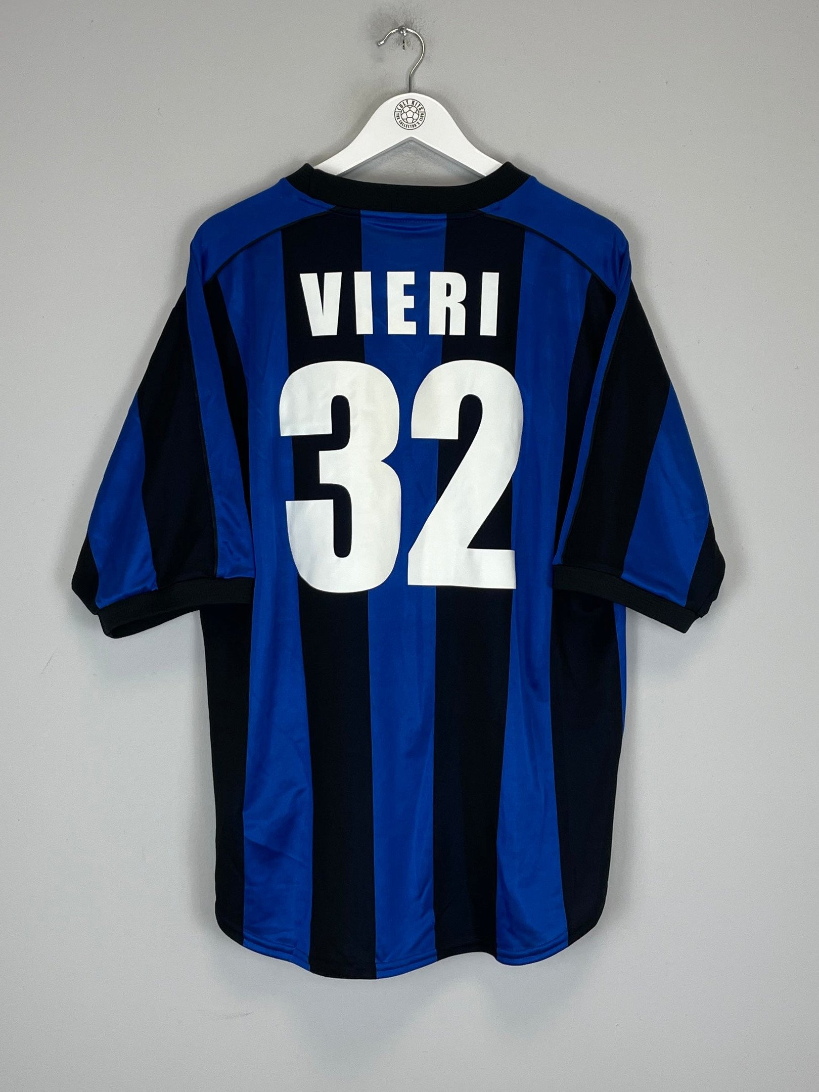 Christian Vieri 32 Inter Milan 2000/01 Home Men Retro Jersey – Blue