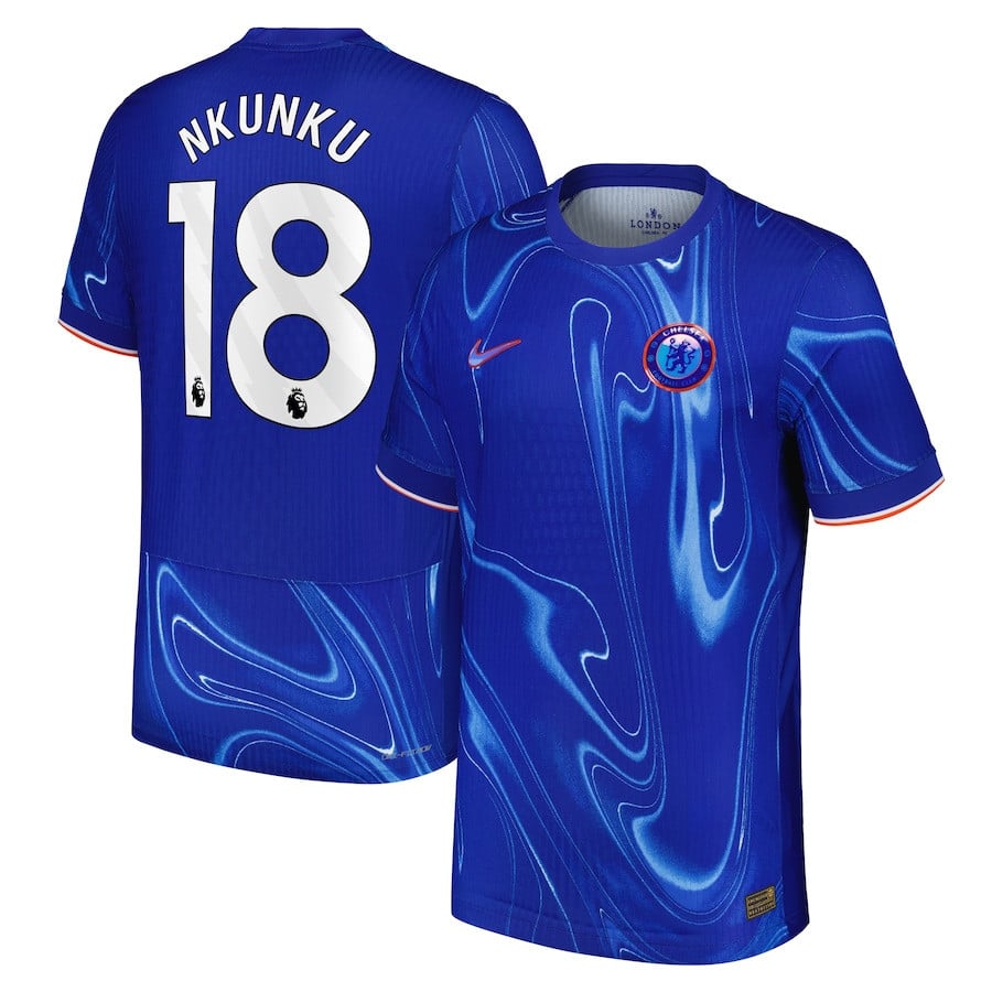 Christopher Nkunku 18 Chelsea 2024/25 Home Men Jersey - Blue