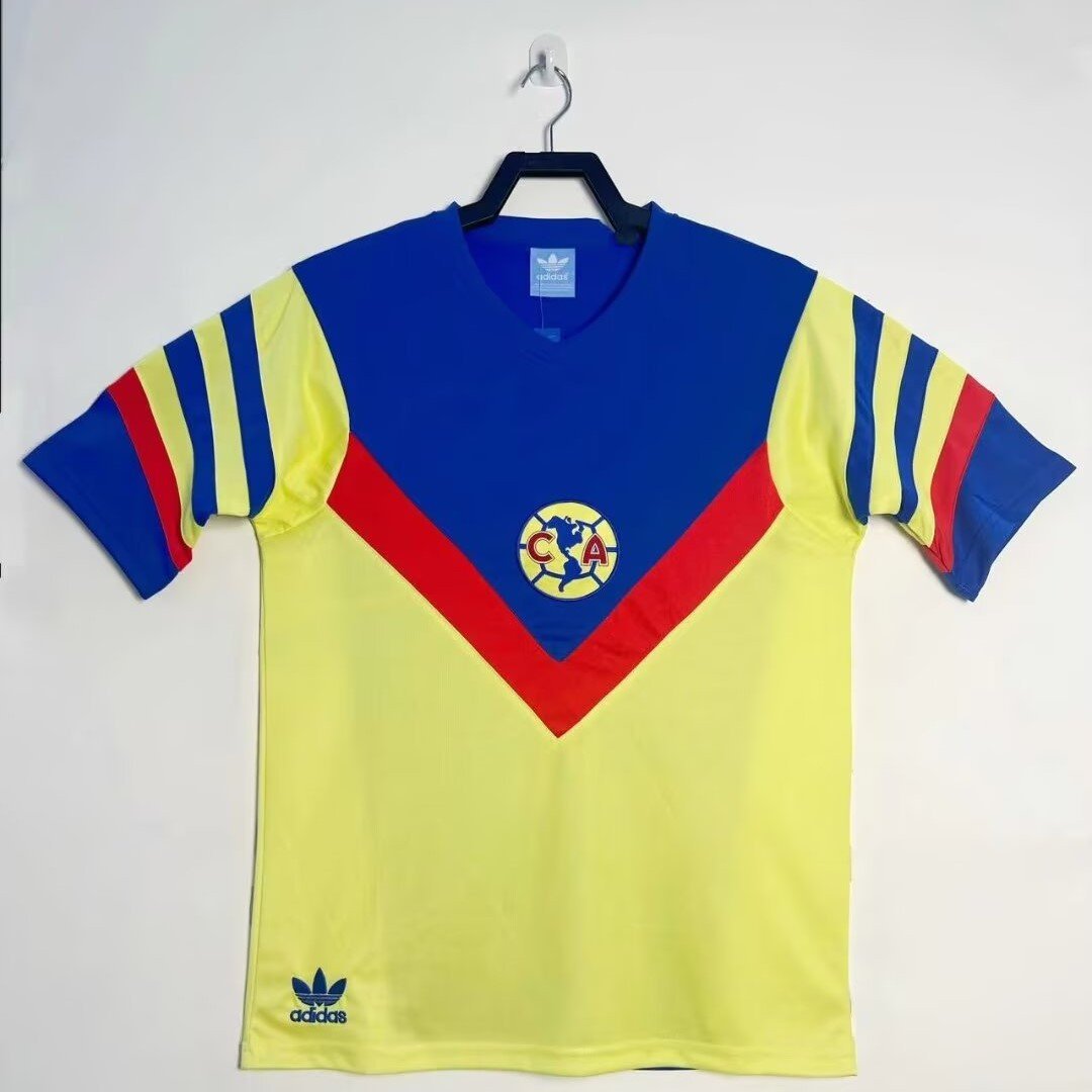 Club América 1987 Home Retro Men Jersey - Yellow