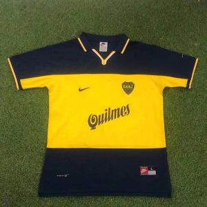 Club Atlético Boca Juniors 1999/2000 Home Retro Men Jersey - Navy/Yellow