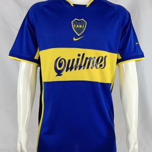 Club Atlético Boca Juniors 2001/02 Home Retro Men Jersey - Blue