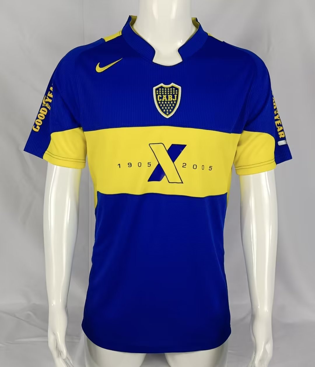 Club Atlético Boca Juniors 2005 100th Anniversary Retro Men Jersey – Blue