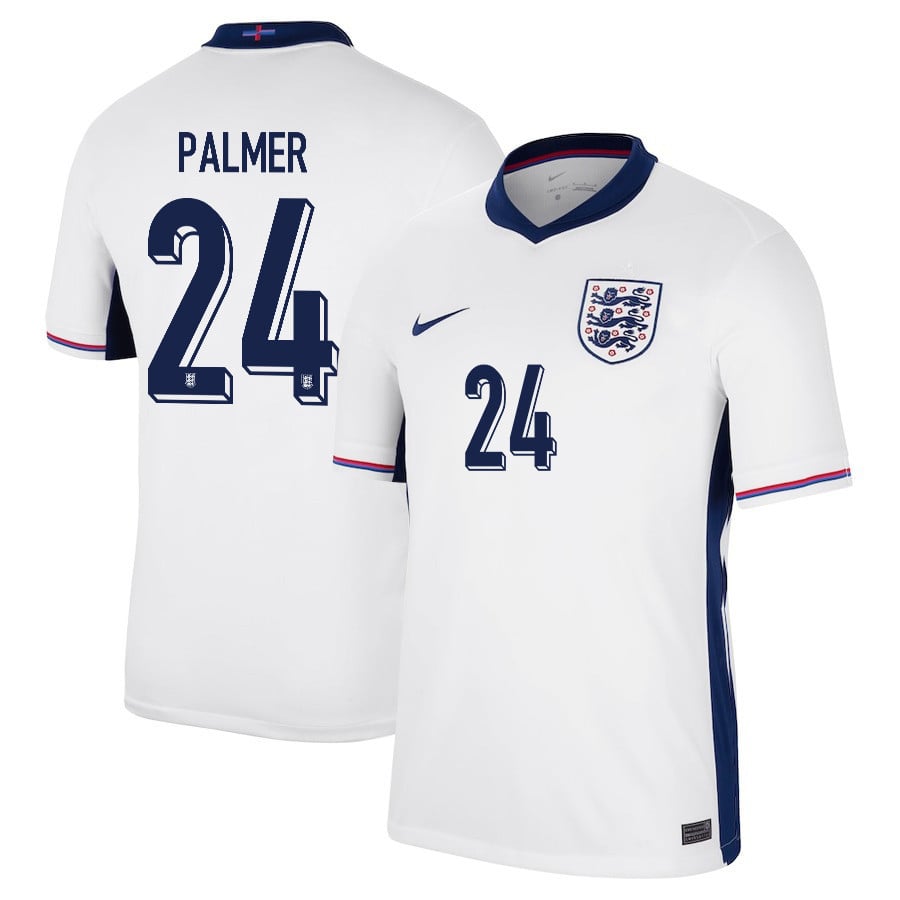 Cole Palmer 24 England 2024/25 Home Stadium Football Jersey - Men White