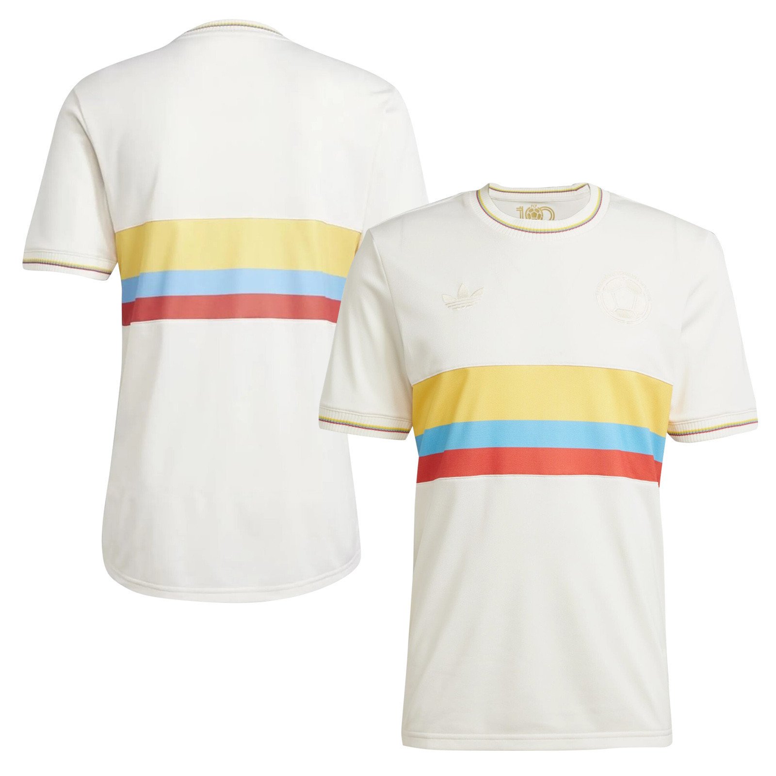 Colombia 2024 100th Anniversary Jersey - Men, Chalk White