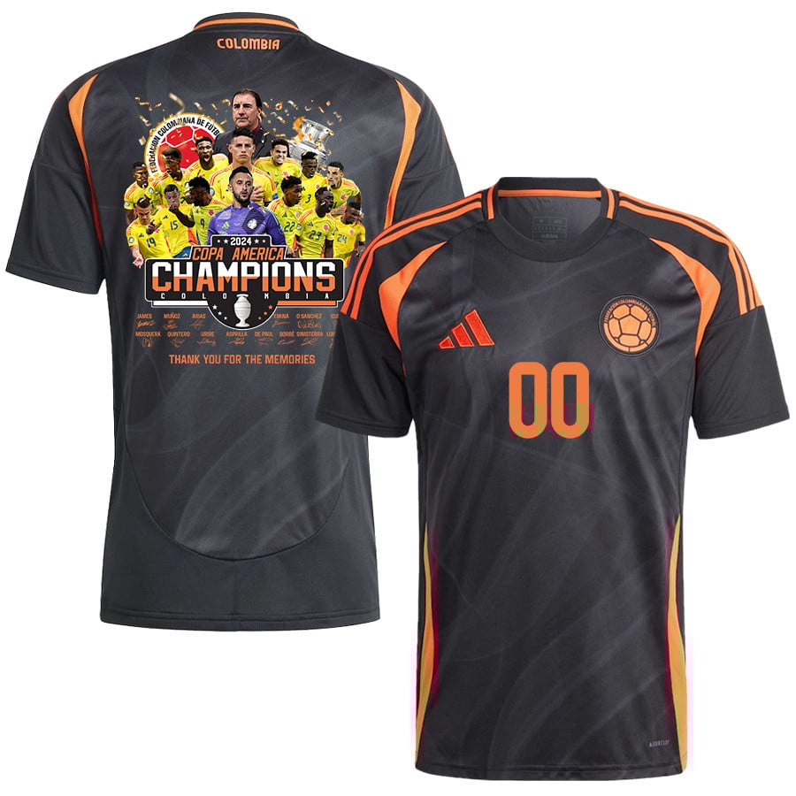 Colombia 2024/25 Copa America 2024 Thanks For The Memories Away Men Jersey - Black