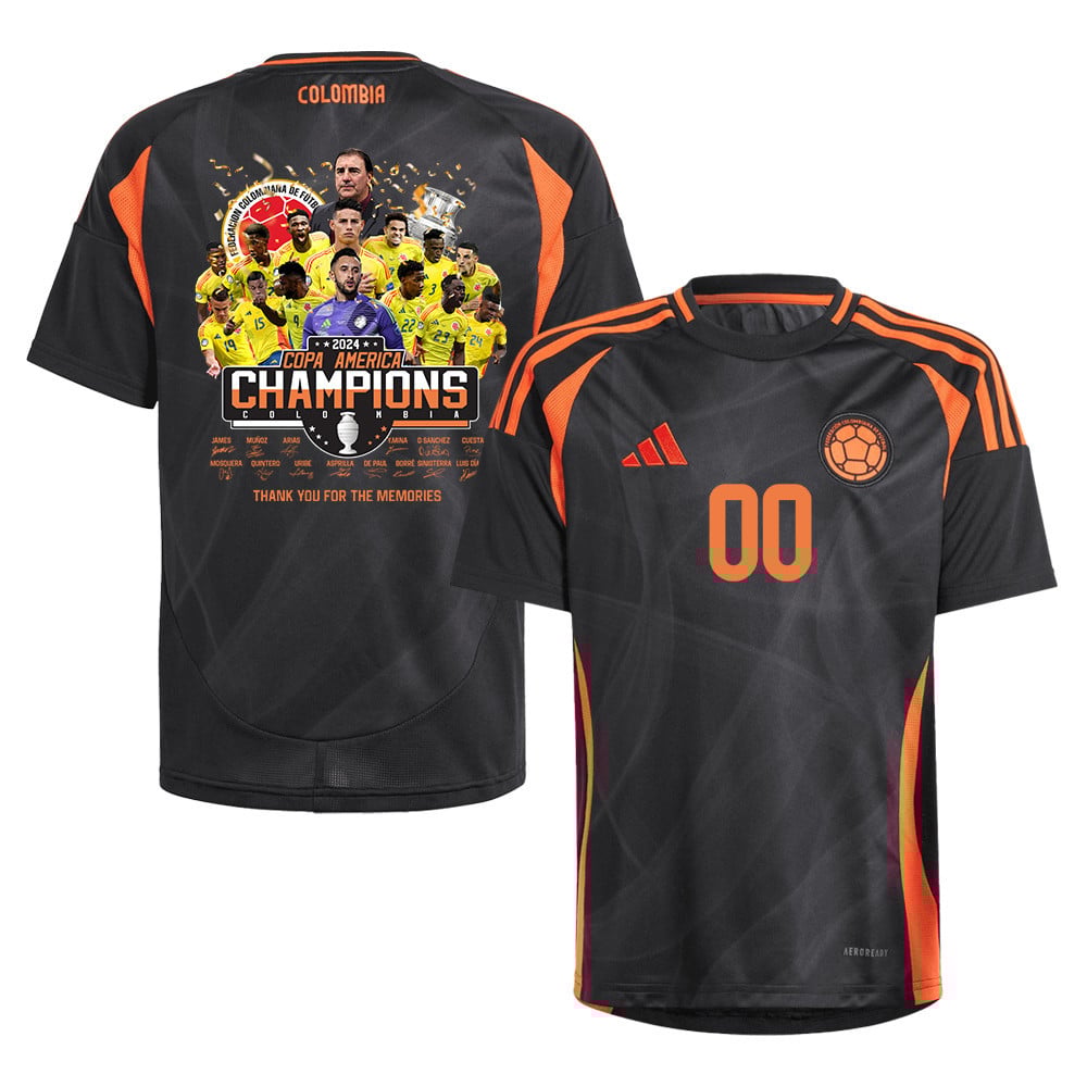Colombia 2024/25 Copa America 2024 Thanks For The Memories Away YOUTH Jersey - Black