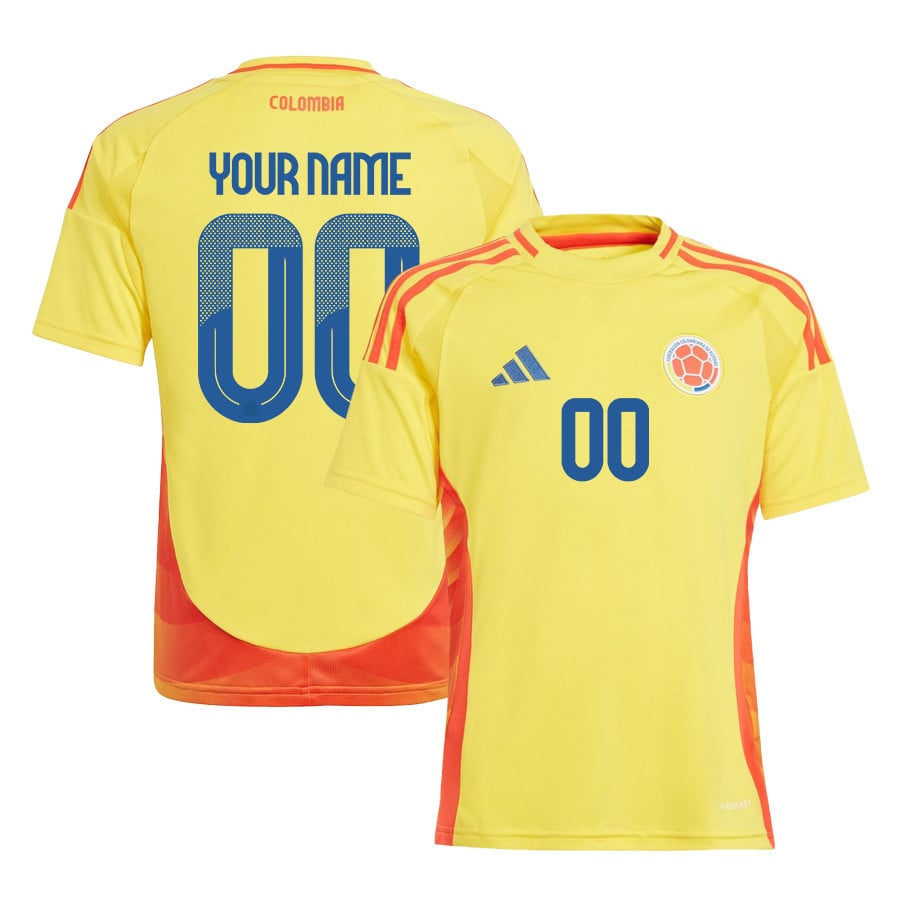 Colombia National Team 2024/25 Home Custom YOUTH Jersey - Yellow