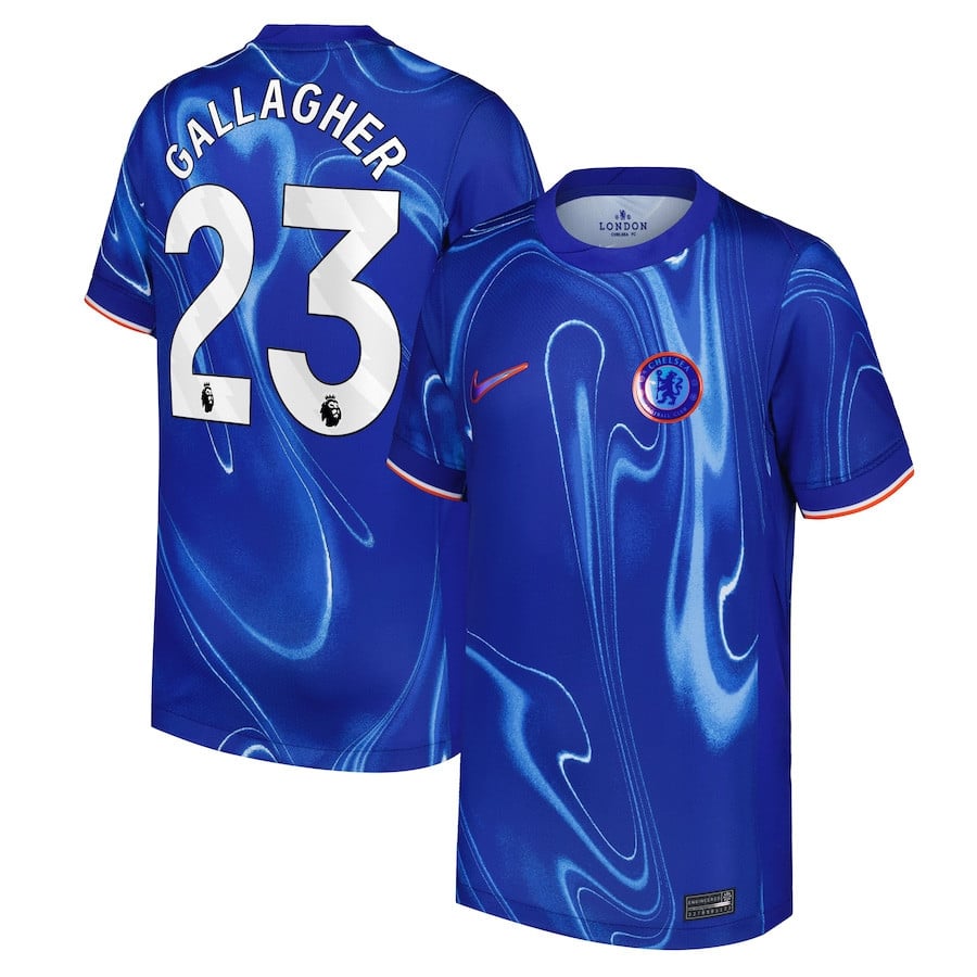 Conor Gallagher 23 Chelsea 2024/25 Home YOUTH Jersey - Blue