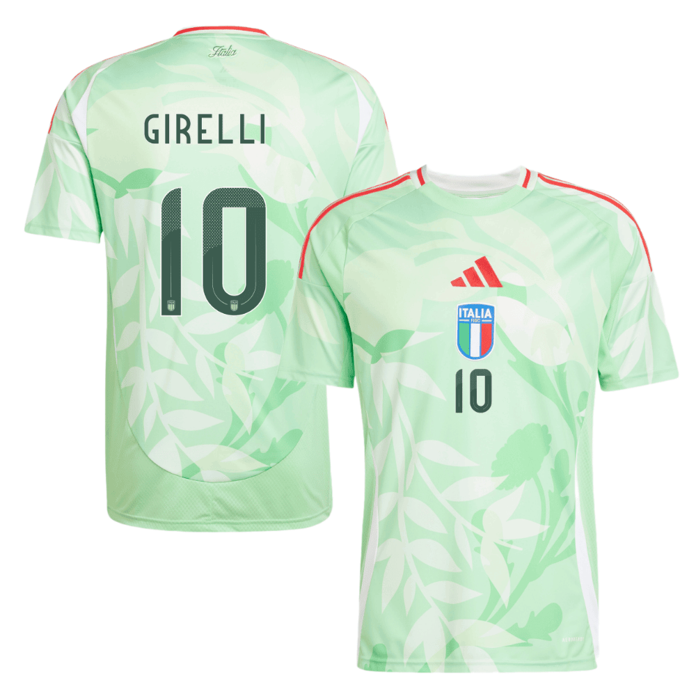 Cristiana Girelli 10 Italy Women's National Team 2025/26 Away Men Jersey - Green