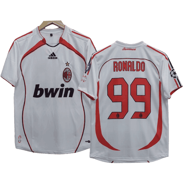 Cristiano Ronaldo AC Milan 2006-07 Away Men Jersey - White