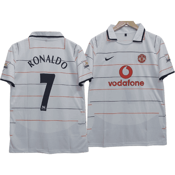 Cristiano Ronaldo Manchester United 2002-03 Third Men Jersey - White