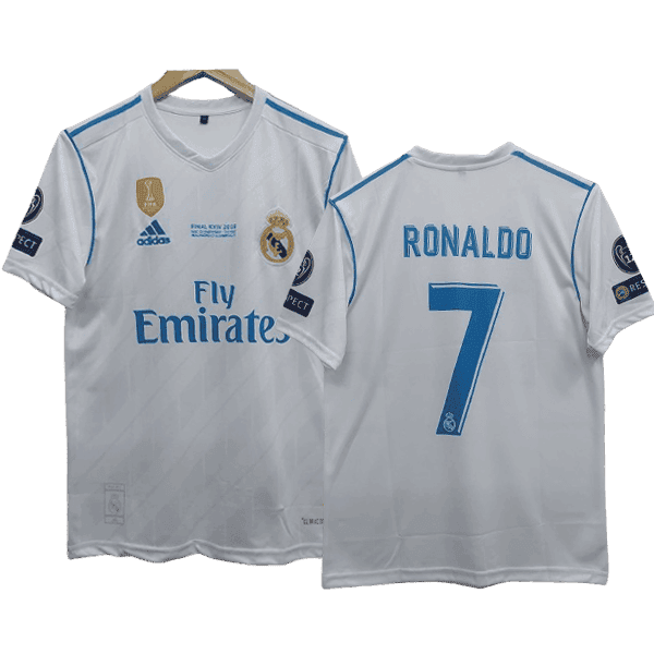Cristiano Ronaldo Real Madrid 2017-18 Home Men Jersey - White